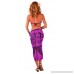 1 World Sarongs Womens Tattoo Swimsuit Cover-Up Sarong in Your Choice of Color Royal Purple B072BBGPTL